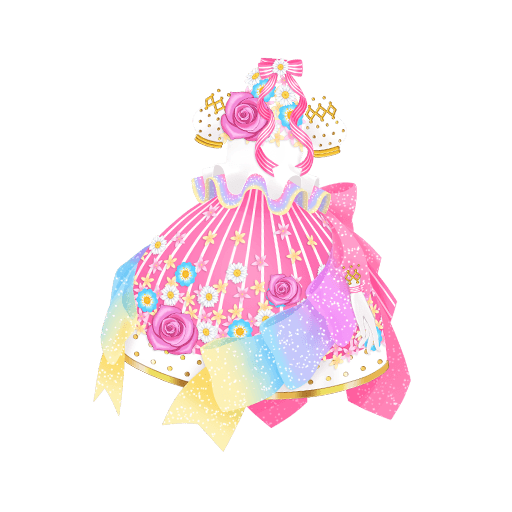 プリンセスブーケピンクドレス
